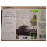 Outdoor Gas Tabletop Fire Pit, 10" Round