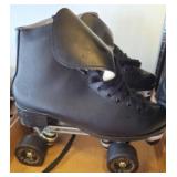 Black Quad Roller Skates, Size 9