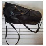 Black Coach Pebbled Leather Shoulder Bag