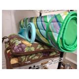 Bed MadeEZ Tool, Mattress Pad, and Cushions