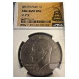 1978 Eisenhower $1 Brilliant Unc Silver Coin