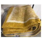 Yellow and White Rectangular Rugs