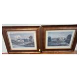 Framed Engravings of Stately Homes