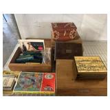 Model Trains, Cigars Boxes and Trinket Boxes