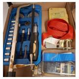 Tool Set with Ratchet Straps and Drill Bits