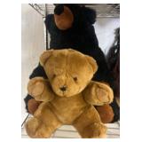 Brown and Black Plush Bear Toys