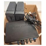 Sony Speakers and PylePro Stereo Amplifier Set
