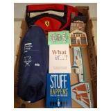 Box Lot with Games, Camp Chair, Belt Bag, Decor