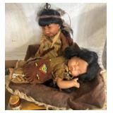 Two Decorative Dolls with Cultural Attire