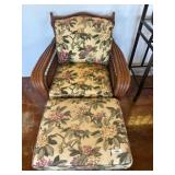 Braxton Culler Wicker Armchair With Ottoman