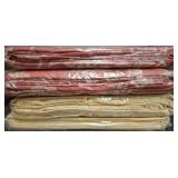 Jacquard Tablecloths in Beige & Red