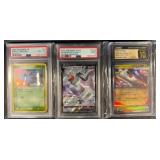 Graded Pokemon Cards Including Deoxys and Latis