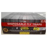 16-Pack Disposable Fly Traps for Outdoor Use