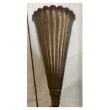 Metallic Wall-Mounted Fluted Vase