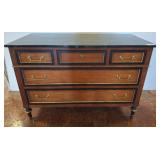 Baker Furniture Five-Drawer Dresser With Marble To