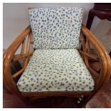 Rattan Armchair with Cushions and Spot Design