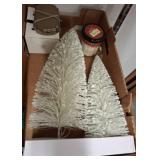 Holiday Dï¿½cor Lot With Trees, Candle, and Holder