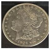 1921 Morgan Silver Dollar Coin