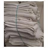 Bundled White Terry Cloth Towels
