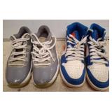Two Pairs of Nike Air Jordan Shoes, Mixed Sizes
