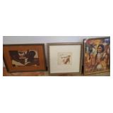 Three Framed ArtworksRM4