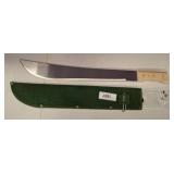 Machete with Wood Handle and Sheath