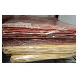 Jacquard Tablecloths, Red and Yellow