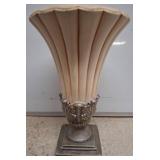 Home Interiors Fluted Vase with Pedestal Base