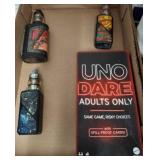 Vape Devices and UNO Dare Adults Only