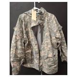Camouflage Hooded Jacket with Printed Lining