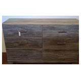 Wood-Laminate Dresser with Six Drawers