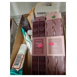 Box Lot With Candles, Microphone, Hair Products