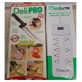DeliPRO Knife Set and MaxLite Power Strip Combo