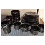 Mikasa Galleria Opus Black Dinnerware Set