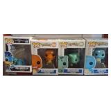Funko Pop Pokemon Figures and Donald Monsters Inc