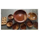 Wooden Bowls and Carved Mold