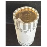 U.S. $25 Roll of Dollar Coins in Paper Wrapper