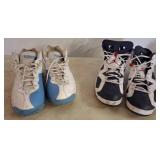 Two Pairs of Air Jordan Basketball Shoes