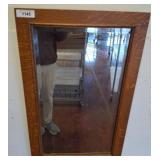 Rectangular Oak-Framed Wall Mirror, 20x33 w2
