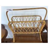 Wicker Magazine Rack with Loop Design
