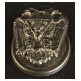 10K Gold Masonic Pin with Double-Headed Eagle