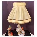 Goebel W. Germany Table Lamp With Figurines