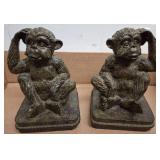 Resin Monkey Figurines on Bases