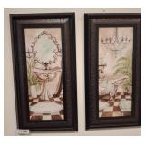 Framed Bathroom-Themed Canvas Artwork, 12ï¿½24 rm4