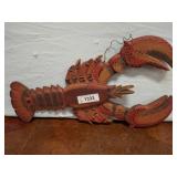 Wooden Lobster Wall Decor, 21 Inches