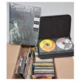Garth Brooks Book and Assorted Music CDs