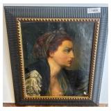 Framed Portrait Painting, 21ï¿½24 Inches