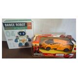 Dance Robot Toy and RC Car Toy Set in Boxes