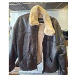 Wilsons Leather Jacket with Faux Fur Lining