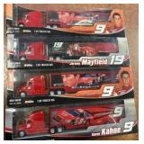 4 NASCAR 1:64 Scale Trailer Rigs